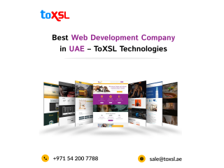 Finest Web Development Company in Dubai | ToXSL Technologies