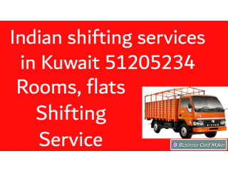 Shifting services in Kuwait with good indian experienced helpers and lorry 51205234
