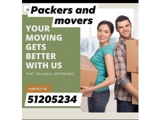 Packers and movers in kuwait 51205234 with good indian helpers