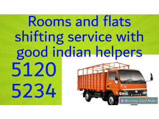 Rooms flats office shifting services 51205234 with good indian helpers