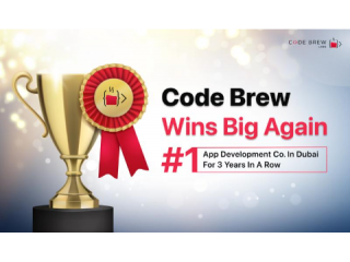 Code Brew Labs- Awarded No.1 App Development Company Dubai