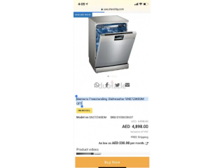 Siemens Freestanding Dishwasher